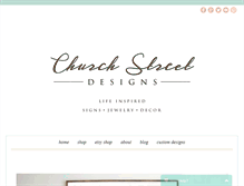 Tablet Screenshot of churchstreetdesigns.com